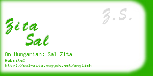 zita sal business card